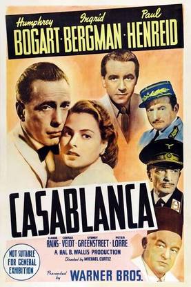 Casablanca - 1942 Paper Print