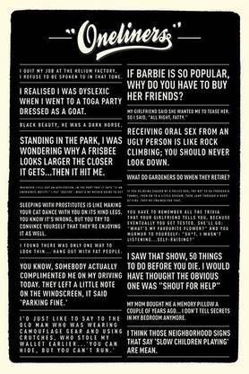 Oneliners Poster Paper Print