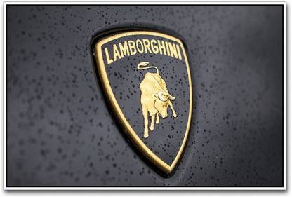 Lamborghini logo inspired Paper Print
