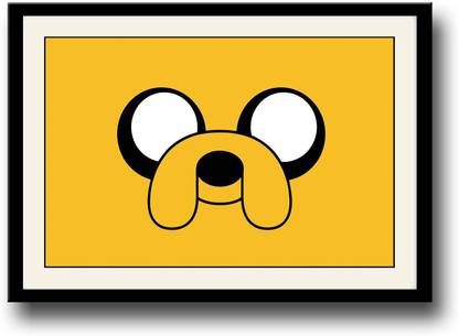 Yellow dog cartoon Fine Art Print