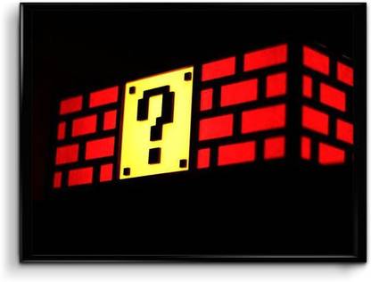 Mario Question Mark Paper Print