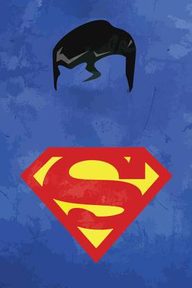 Superman Minimal Poster Paper Print