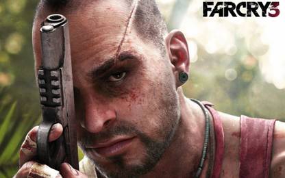 Vaas Montenegro with a pistol - Far Cry 3 Athah Fine Quality Poster Paper Print