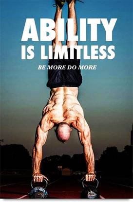 Limitless Ability Motivation Quote Paper Print