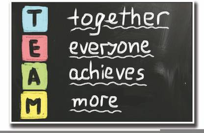 Posterhouzz TEAM Together everyone achieves more Fine Art Print