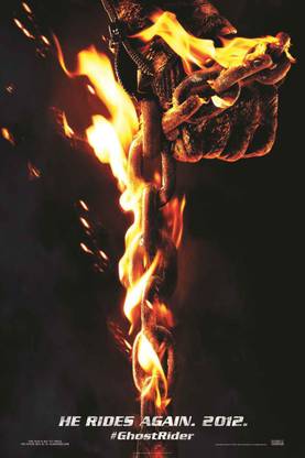 Athah Poster Ghost Rider (chain) Paper Print