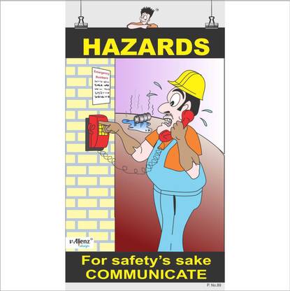 Safety Poster-Hazards Paper Print