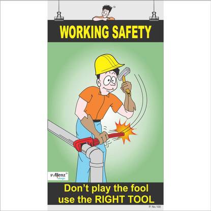 Safety Poster-Working Safety Paper Print