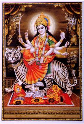 Bm Traders Maa Durga Rolled Poster Big Paper Print