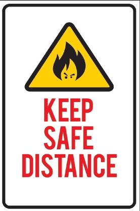 Athah Keep Safe Distance Paper Print Paper Print