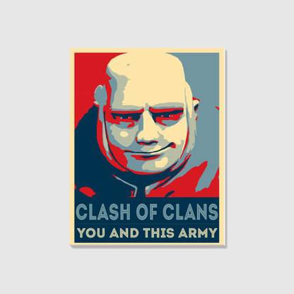 Clash Of Clans 2 Rolled Canvas Canvas Art