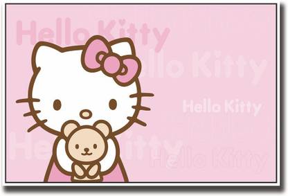 Pink Hello Kitty cat Fine Art Print