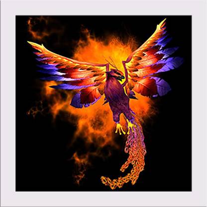 Phoenix Bird Framed Art Print Canvas Art