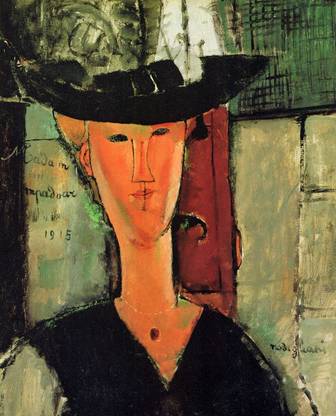 Modigliani - Madame Pompadour Paper Print