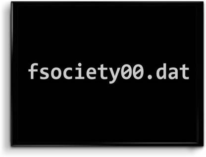 fsociety Mr.Robot Canvas Art