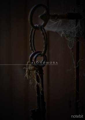 Alohomora Spell Harry Potter Poster Paper Print