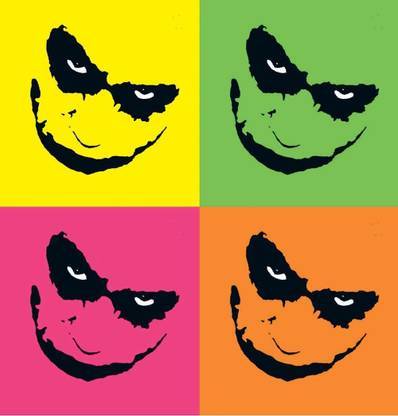 Abstract Face Joker - Pop Art Paper Print