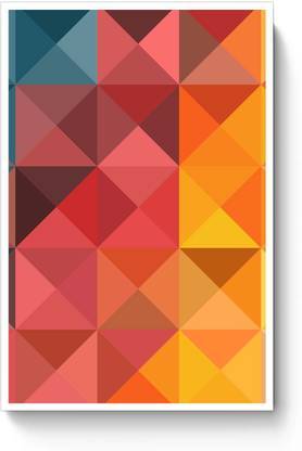 PosterGuy Mosaic Poster Mosaic,Art,Colour,Color,Colourful,Design,Pattern,Bright,Dazzle,Colours,Cool,Warm,Abstract,Shades,Tints, Poster Paper Print