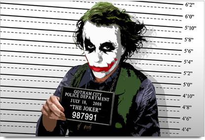 Dark Knight Joker in Prison Poster Paper Print