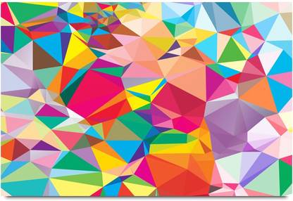 Colorful 3D Sharp Random Pattern Paper Print