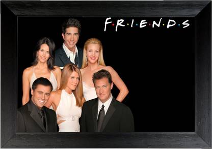 F.R.I.E.N.D.S series poster Wall Frame Poster ,(18X12) BY Vprint Paper Print