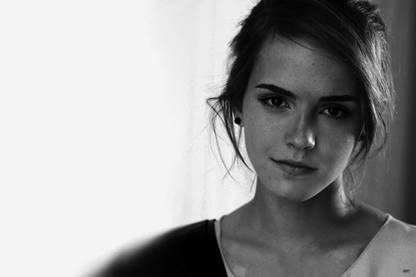 Emma Watson Black And White Photographic Paper