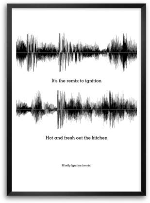 R Kelly Ignition (Remix) Lyrics Quotes Paper Print