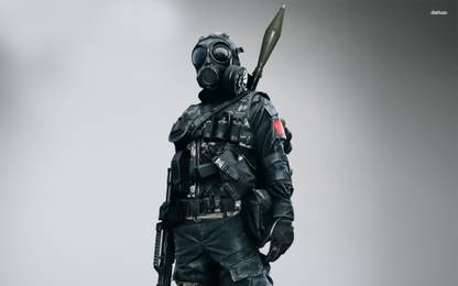 Chinese soldier in Battlefield 4 Athah Fine Quality Poster Paper Print