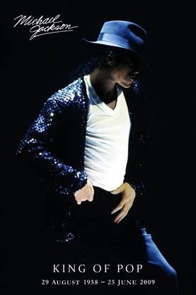 Michael Jackson - King of Pop Paper Print