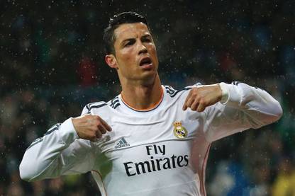 Cristiano Ranaldo in white Jarsi Paper Print