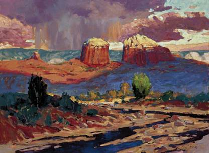 Sedona Rain Fine Art Print