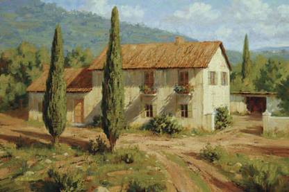 Tuscan Cypress Fine Art Print