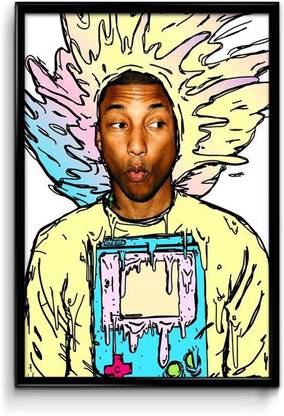 Pharrell Williams Creative Art Paper Print