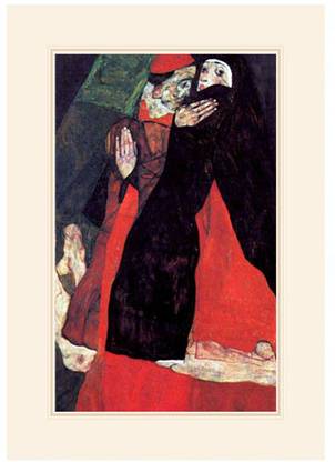 Cardinal and Nun Or the Caress Fine Art Print