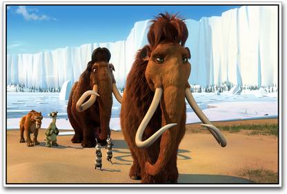 Ice Age Characters Paper Print