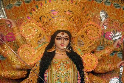 Divine Durga Maa Blessings Paper Print