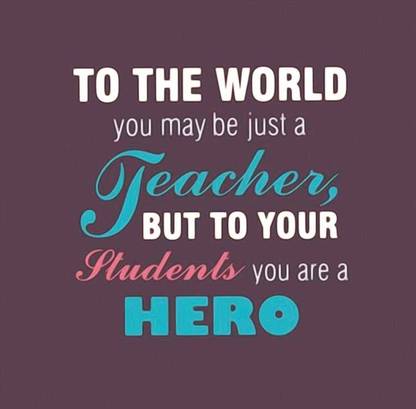 Love For Teachers Quote Paper Print