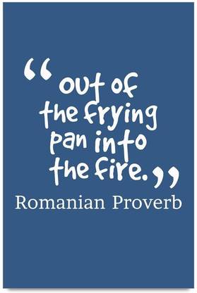 iMerch of the frying pan quotes by Romanian Proverb 3D Poster