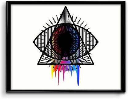 Illuminati Doodle Art Canvas Art
