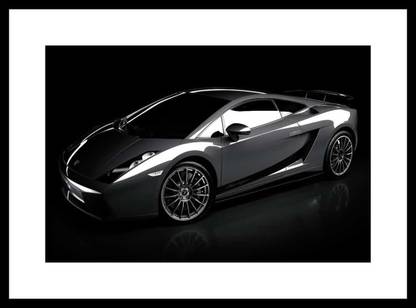 Myimage Car Ford Gt Digital Printing Framed Poster (13.0 inch x 19.0 inch) Paper Print