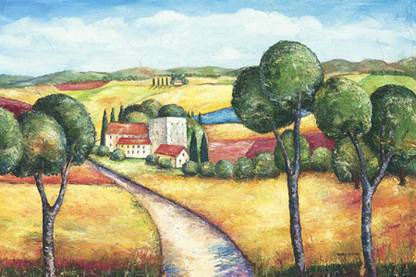 Hillside Villa Fine Art Print
