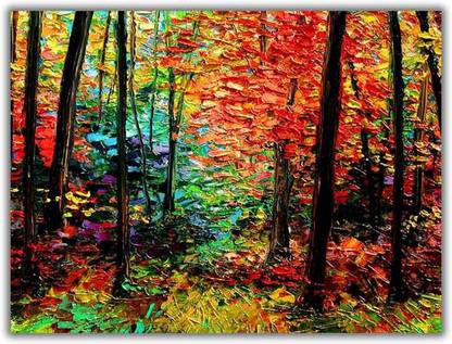 Green Forest Canvas 0225 Canvas Art