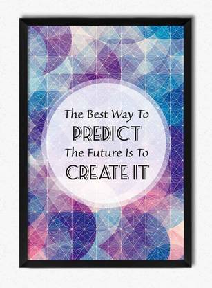 Seven Rays Create Future Framed Poster Paper Print