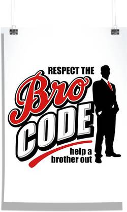 Bro-Code Paper Print