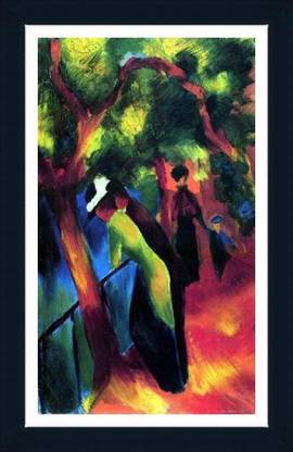 Sunny Way By August Macke - ArtsNyou Printed Paintings Canvas Art