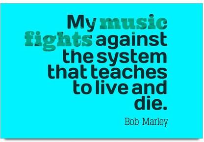 iMerch Music Fights Against The Quotes By Bob Marley Photographic Paper