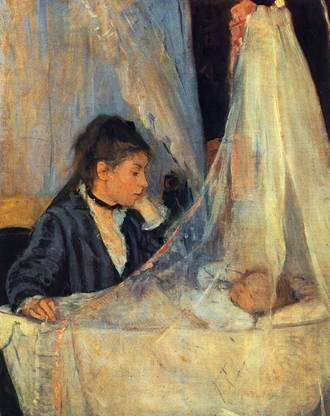 1872 Berthe Morisot - Le Berceau (Medium) Paper Print
