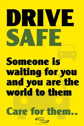Drive Safe Paper Print
