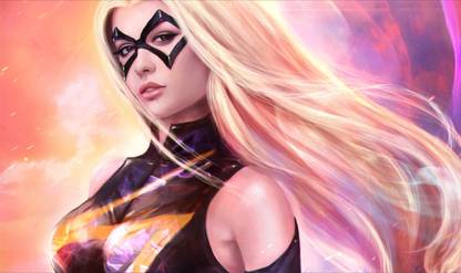 Superpower Girl art Paper Print