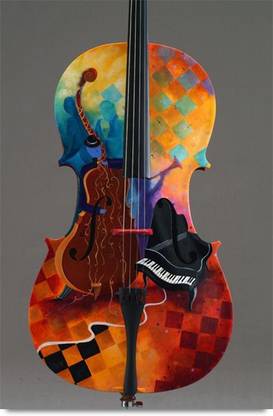 Violin Art Paper Print